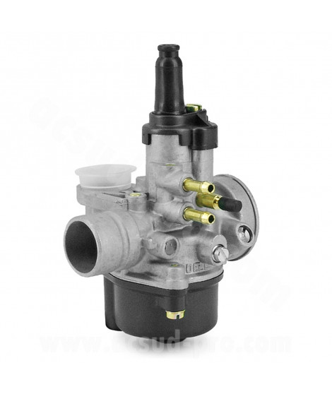 CARBURATEUR DELLORTO PHVA 17.5 TS (MONTAGE SOUPLE - AVEC GRAISSAGE - POUR STARTER AUTOMATIQUE - CABLE BOISSEAU DROIT) REF 1403