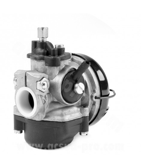 CARBURATEUR DELLORTO SHA 14/12 L (MONTAGE RIGIDE - SANS GRAISSAGE - STARTER A LEVIER) (REF 1515)