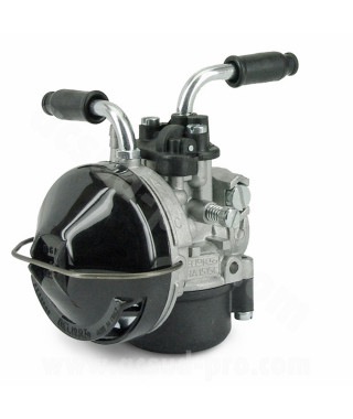 CARBURATEUR DELLORTO SHA 15/15 C (MONTAGE RIGIDE - SANS GRAISSAGE - STARTER A CABLE - AVEC FILTRE A AIR) (REF 2045)