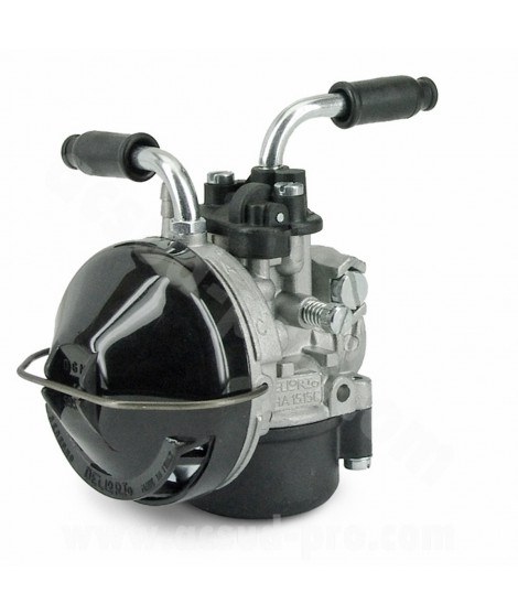 CARBURATEUR DELLORTO SHA 15/15 C (MONTAGE RIGIDE - SANS GRAISSAGE - STARTER A CABLE - AVEC FILTRE A AIR) (REF 2045)