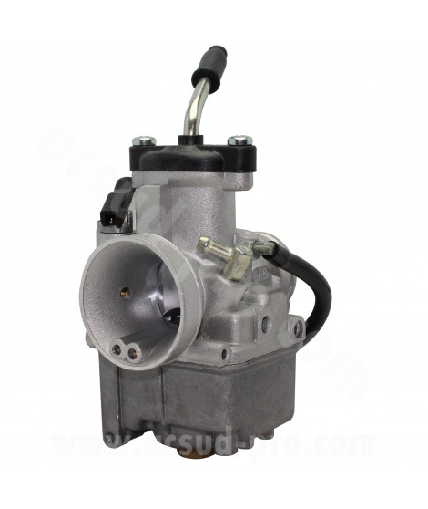 CARBURATEUR DELLORTO VHST 28 BS (BOISSEAU PLAT - MONTAGE SOUPLE - SANS GRAISSAGE - STARTER A LEVIER) (REF 9357)