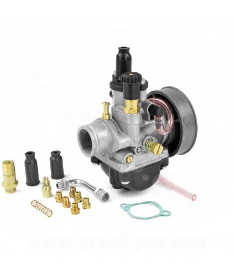 CARBURATEUR SCOOTER TNT TYPE PHBG 19  DS MONTAGE SOUPLE  (1 TETINE) STARTER TIRETTE