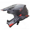 CASQUE CROSS NOEND DAGGER NOIR / ROUGE MAT     L