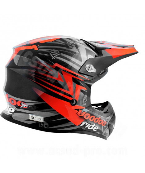 CASQUE CROSS VOODOO RIDE ICON RED SC15     S