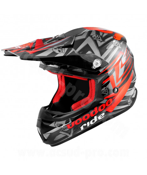 CASQUE CROSS VOODOO RIDE ICON RED SC15  XL