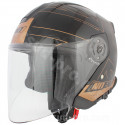 CASQUE JET MAX NOEND DOUBLE ECRAN UNION BLACK GOLD     XS