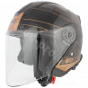 CASQUE JET MAX NOEND DOUBLE ECRAN UNION BLACK GOLD     XS
