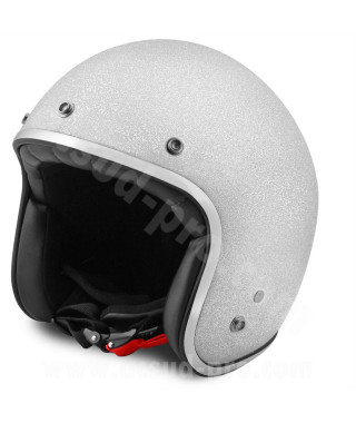 CASQUE JET NOEND TRIBUTE GLITTER WHITE XL