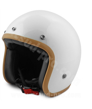 CASQUE JET NOEND TRIBUTE SOLID WHITE     XS