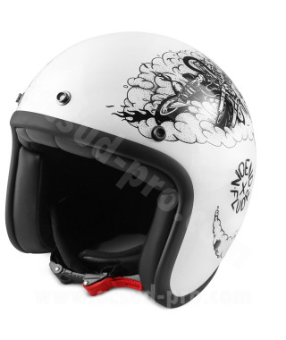 CASQUE JET NOEND TRIBUTE TO FLUOR WHITE XL