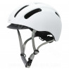 CASQUE VELO ADULTE PERF URBAN BLANC MAT AVEC VISIERE AMOVIBLE T.M (55-58CM)