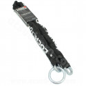 CHAINE ANTIVOL LOCKFORCE LASSO CHAINE Ø9.5mm ANNEAU Ø10mm AVEC FOURREAU TISSU NOIR 1.20m NON SRA