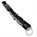 CHAINE ANTIVOL LOCKFORCE LASSO CHAINE Ø9.5mm ANNEAU Ø10mm AVEC FOURREAU TISSU NOIR 1.50m NON SRA