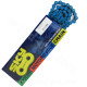 CHAINE MOTO / MECABOITE RENFORCEE COULEUR BLEU KMC 420 134 MAILLONS