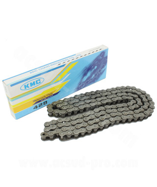 CHAINE MOTO / MECABOITE RENFORCEE KMC 428 138 MAILLONS