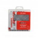 CHAINE VELO 8V. SRAM PC-830 114 MAILLONS GRIS 2.38