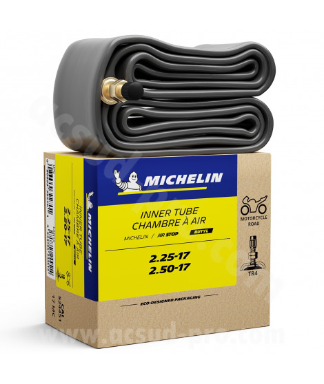 CHAMBRE A AIR CYCLO 17" 2 1/4 - 2 1/2 X17 MICHELIN (17MC) VALVE TR4
