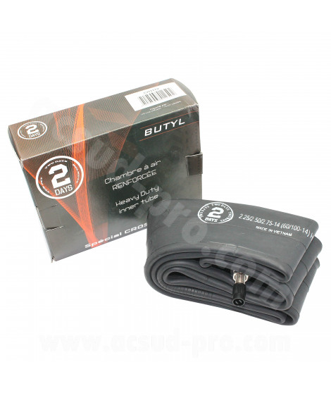 CHAMBRE A AIR RENFORCEE 14" (Heavy Duty) 2.25/2.50/2.75-14 (60/100-14) VALVE TR4 EP. 2.2mm