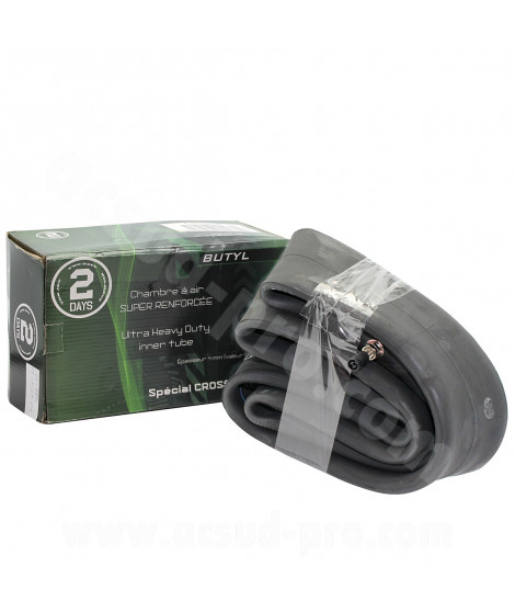 CHAMBRE A AIR SUPER RENFORCEE 19" (Super Heavy Duty) 100/90-19. 110/90-19 (120/80-19. 130/70-19) VALVE TR6 EP. 4mm