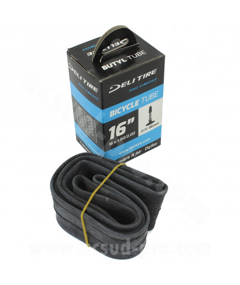 CHAMBRE A AIR VELO 16" x 1.50/2.00  F/V 36mm DELI TIRE / WTP PRESTA VP