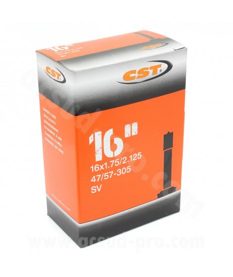CHAMBRE A AIR VELO 16" x 1.75 A 2.125 CST SCHRADER VS