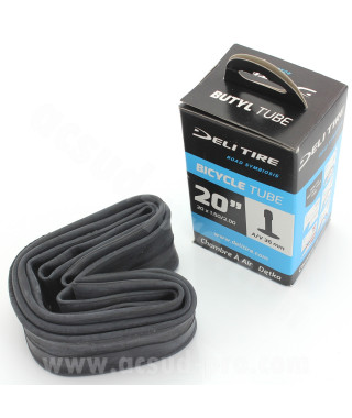 CHAMBRE A AIR VELO 20" x 1.50 A 2.00 DELI TIRE / WTP BMX / VTT SCHRADER VS