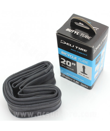 CHAMBRE A AIR VELO 20" x 1.50 A 2.00 DELI TIRE / WTP BMX / VTT SCHRADER VS