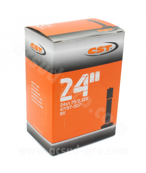 CHAMBRE A AIR VELO 24" x 1.75 A 2.125 CST VTT SCHRADER VS
