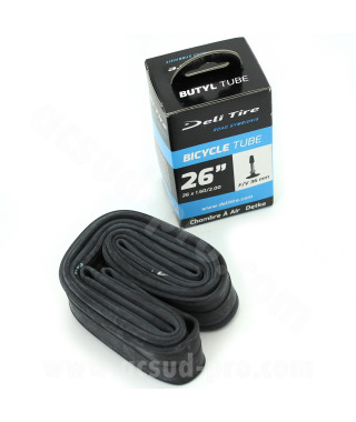 CHAMBRE A AIR VELO 26" x 1.50 A 2.00 DELI TIRE / WTP VTT PRESTA VP