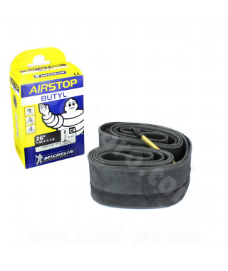 CHAMBRE A AIR VELO 26" x 1.50 A 2.50 MICHELIN C4 PRESTA VP 60mm 198g (37/62-559) (BOITE)