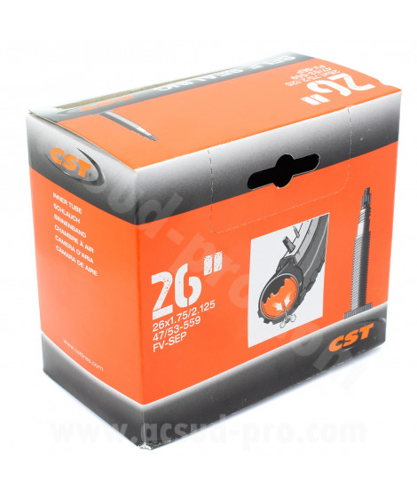 CHAMBRE A AIR VELO 26" x 1.75 A 2.125 CST PRESTA VP AUTOREPARANTE 327g