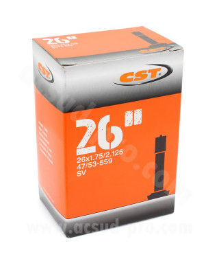 CHAMBRE A AIR VELO 26" x 1.75 A 2.125 CST SCHRADER VTT VS 197g