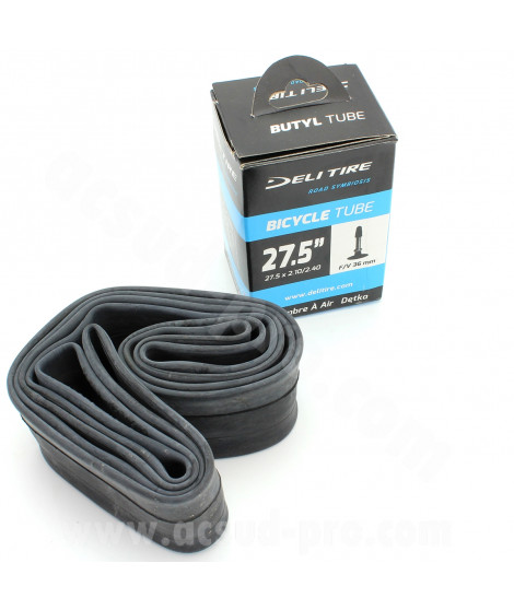 CHAMBRE A AIR VELO 27.5" x 2.10 A 2.40  f/v 36mm DELI TIRE / WTP PRESTA VP