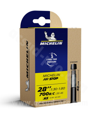 CHAMBRE A AIR VELO 28" x 1.30 - 1.80 MICHELIN A3 SHRADER 48MM 170G (33/46-622/635) (BOITE) - Remplace la réference S81028