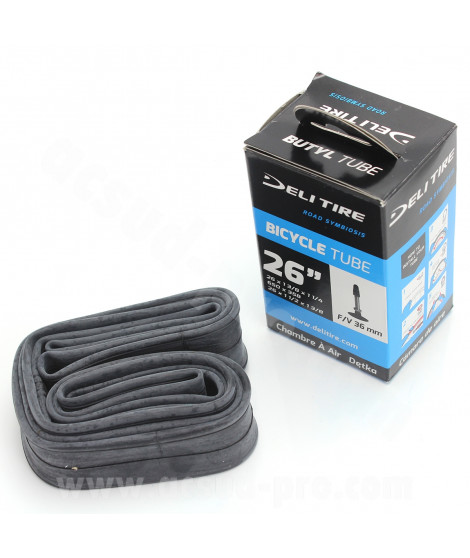 CHAMBRE A AIR VELO 650 x 35B DELI TIRE / WTP PRESTA VP