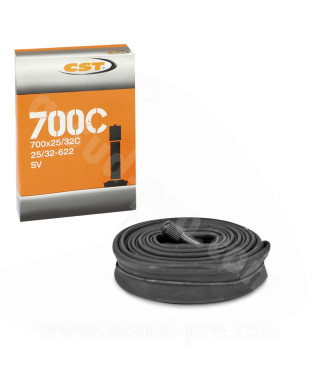 CHAMBRE A AIR VELO 700 x 25 A 32 CST SHRADER VS