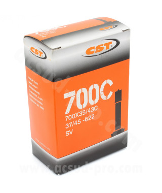 CHAMBRE A AIR VELO 700 x 35 A 42 CST SHRADER VS 155G VTC