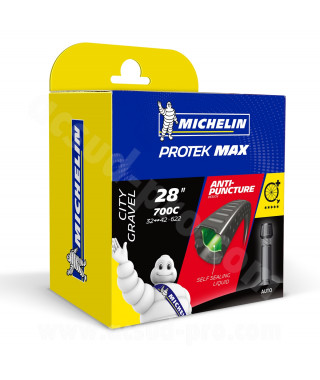 CHAMBRE A AIR VELO 700 x 35 A 42 MICHELIN A3 PROTEK MAX SCHRADER VS 35MM 250G (32/42-622) (BOITE)