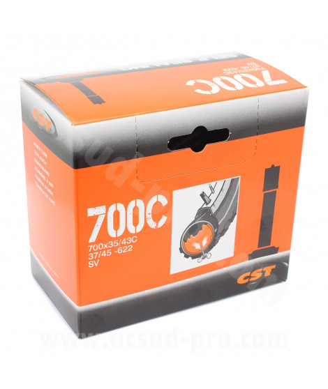 CHAMBRE A AIR VELO 700 x 35 A 43C CST AUTOREPARANTE SCHRADER VS