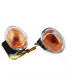 CLIGNOTANT AVANT TNT ADAPT. MBK 50 BOOSTER 2004 / YAMAHA 50 BWS 2004 / KEEWAY 50 HURRICANE. FOCUS AV  (LA PAIRE)