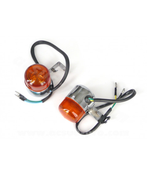 CLIGNOTANT COMPLET TYPE HONDA REPLICA CITY 1&2 / SPIGAOU / SKYTEAM TUNING (HOLOMOGUE CE - LA PAIRE)