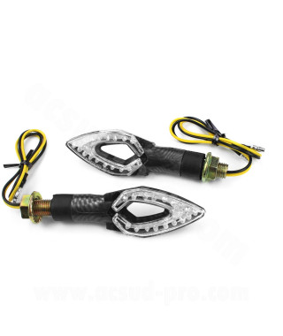 CLIGNOTANT HOMOLOGUE OPM APACHE A LEDS NOIR (LA PAIRE)
