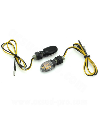 CLIGNOTANT HOMOLOGUE OPM APOLLO A LEDS (LA PAIRE) NOIR