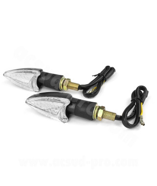 CLIGNOTANT HOMOLOGUE OPM ARROW A LEDS NOIR (LA PAIRE)