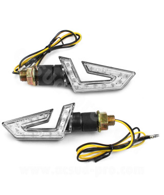 CLIGNOTANT HOMOLOGUE OPM BOOMERANG A LEDS NOIR (LA PAIRE)