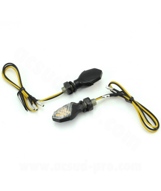CLIGNOTANT HOMOLOGUE OPM CLUBBER A LEDS NOIR (LA PAIRE)