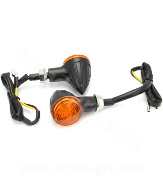 CLIGNOTANT HOMOLOGUE OPM GIBSON A LEDS NOIR (LA PAIRE)