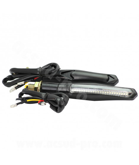 CLIGNOTANT HOMOLOGUE OPM TEXAS SEQUENTIEL INDICATEUR PROGRESSIF A LEDS + FEU DE FREINAGE  (LA PAIRE)