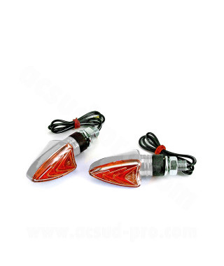 CLIGNOTANT HOMOLOGUE TNT ARROLD ANODISE CHROME ST111 (LA PAIRE)