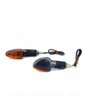 CLIGNOTANT HOMOLOGUE TNT DEMON IMIT CARBONE 21W (LA PAIRE)